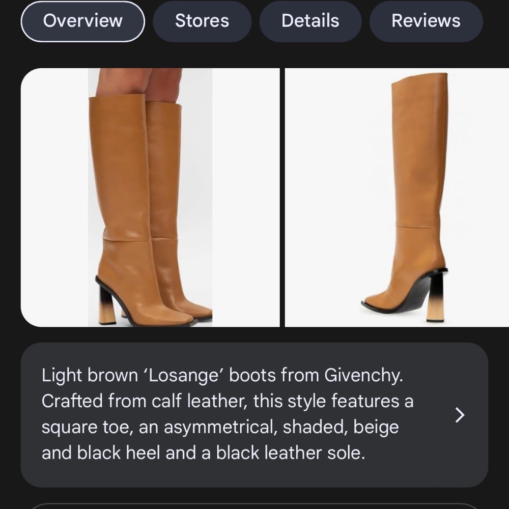 Givenchy 'Losange' Leather Boots: Women's